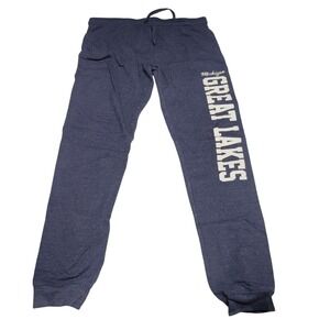 EXIST Michigan Great Lakes Graphic Sweatpants Joggers Blue Size Medium